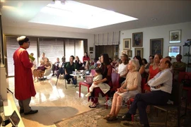 Vietnamese Ambassador to Israel Ly Duc Trung speaks at the event. (Photo: VNA)