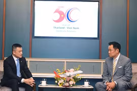 Thai Prime Minister Anutin Charnvirakul (right) meets with Sun Group leaders (Photo: Sun Group)