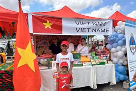The Vietnamese stall at Petro Sem Fronteiras in Angola (Photo: VNA)