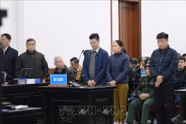 Defendants at the court (Photo: VNA)