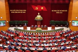 The 14th plenum of the 13th Party Central Committee convenes in Hanoi on November 5 morning. (Photo: VNA)