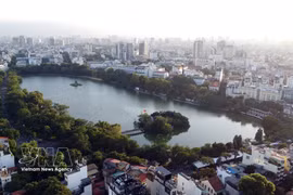 A view of the Hoan Kiem lake area, downtown Hanoi. (Photo: VNA)