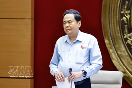 National Assembly Chairman Tran Thanh Man speaks at the event (Photo: VNA)