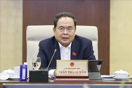 NA Chairman Tran Thanh Man speaks at the meeting (Photo: VNA)