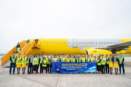Vietravel Airlines welcomes its first Airbus A321 aircraft on June 28 (photo: VNA)
