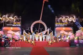 A captivating cultural performance at the opening ceremony. (Photo: VNA)