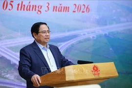 Prime Minister Pham Minh Chinh chairs the 24th meeting of the State Steering Committee for national key transport projects on March 5. (Photo: VNA)