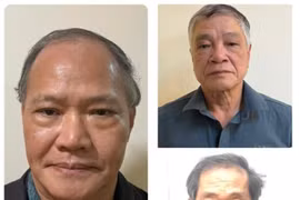 Hoang Van Thang (left), former Deputy Minister of Agriculture and Rural Development, along with Tran To Nghi and Tran Van Lang (Photo: cand.com.vn)