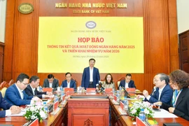 Deputy Governor of the State Bank of Vietnam Pham Thanh Ha speaks at a press conference on banking sector performance in 2025 and tasks for 2026, held in Hanoi on December 29. (Photo: VNA)