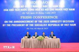 At the press conference (Photo: VNA)