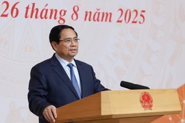 Prime Minister Pham Minh Chinh speaks at the conference. (Photo: VNA)