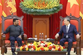 Party General Secretary To Lam receives Sri Lankan President Anura Kumara Dissanayaka during his state visit to Vietnam and attendance at the United Nations Day of Vesak, on May 4, 2025. (Photo: VNA)