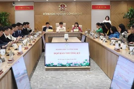 At the regular press briefing of the Ministry of Science and Technology on December 1. (Photo: baochinhphu.vn)