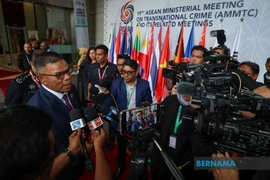 Malaysian Home Minister Datuk Seri Saifuddin Nasution Ismail (left) during a press conference at the 19th ASEAN Ministerial Meeting on Transnational Crime (AMMTC) and Related Meetings, September 10, 2025. (Photo: Bernama)