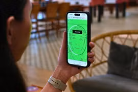 Facial verification protects citizens’ online accounts by matching their faces with government records in real time. (Photo: GovTech)