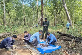 Team K52 of Gia Lai province has recovered two more sets of remains of Vietnamese volunteer soldiers and experts in Cambodia. (Photo: VNA)