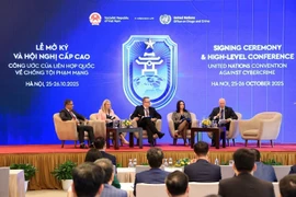 Delegates at the high-level debate within the Signing Ceremony and the High-Level Conference of the United Nations Convention against Cybercrime in Hanoi on October 26, 2025. (Photo: VNA)