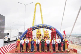 Mai Chai Bridge in Hai Phong city is inaugurated on August 19 (Photo: baodautu.vn)