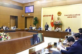 National Assembly Chairman Tran Thanh Man speaks at the 43rd session of the National Assembly Standing Committee on March 14. (Photo: VNA)
