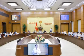 At the NA Standing Committee's session on April 2. (Photo: VNA)