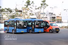 Ho Chi Minh City is weighing a plan to waive bus fares for all residents as part of a broader push to curb traffic congestion and environmental pollution.- Illustrative image (Photo: VNA)
