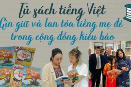 Illustrative image. So far, Viet Happiness Station has established two Vietnamese bookcases in Belgium. (Photo: VNA)