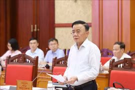 Politburo member and Permanent member of the Party Central Committee’s Secretariat Tran Cam Tu speaks at the 4th meeting of the organising subcommittee for the 14th National Party Congress in Hanoi on September 16. (Photo: VNA)