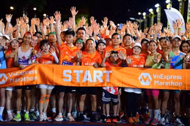 Runners at the race (Photo: VNA)
