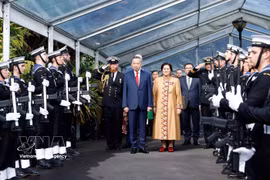 New Zealand holds welcome ceremony for Vietnamese Party leader
