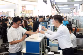 Noi Bai airport records busiest day on February 22 as Tet holiday ends. (Photo: VNA)
