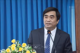 Vice Rector of Nha Trang University Prof. Pham Quoc Hung speaks at the event (Photo: VNA)