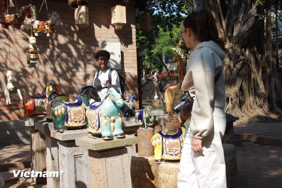 The exhibition is open to visitors until the end of March. (Photo: VietnamPlus)./.