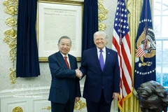 Party General Secretary To Lam meets US President Donald Trump at the White House on February 20 morning (Photo: VNA)
