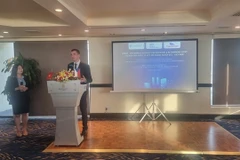 Czech Minister of Industry and Trade Lukas Vlcek speaks at the seminar (Photo: VNA)