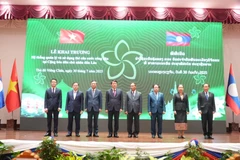 The launch ceremony takes place in the Lao capital city of Vientiane on July 30, with senior officials and representatives from relevant agencies in attendance. (Source: kpl.gov.la)