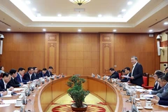 Party General Secretary To Lam speaks at his working session with the Party Committee of the Government Inspectorate in Hanoi on March 17. (Photo: VNA)