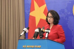 Spokesperson of the Ministry of Foreign Affairs Pham Thu Hang at the regular press briefing on May 29 afternoon. (Photo: VNA)