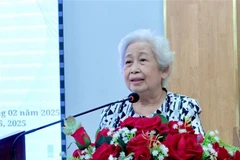 HCWA Chairwoman Luong Thi Thuan speaks at the event. (Photo: VNA)