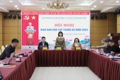 At the Quang Ninh authorities' press conference, where information on the upcoming spring meeting and the conference is unveiled. (Photo: baoquangninh.vn)