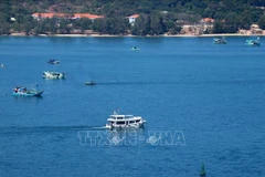 Yachts serving tourists exploring Phu Quoc's island waters, Kien Giang province. (Photo: VNA) 