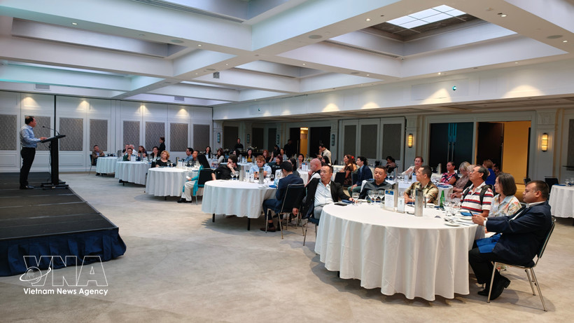 A view of Vietnam Airlines' 2026 kick-off event in Sydney on March 19 evening. (Photo: VNA)