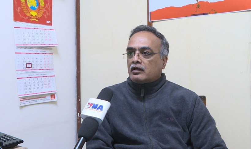 R.Arun Kumar, head of the Communist Party of India (Marxist) (CPI-M)’s committee for external affairs (Photo: VNA)