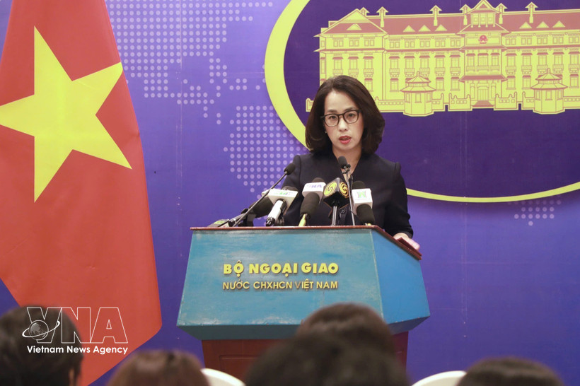 Spokesperson of the Ministry of Foreign Affairs Pham Thu Hang (Photo: VNA)