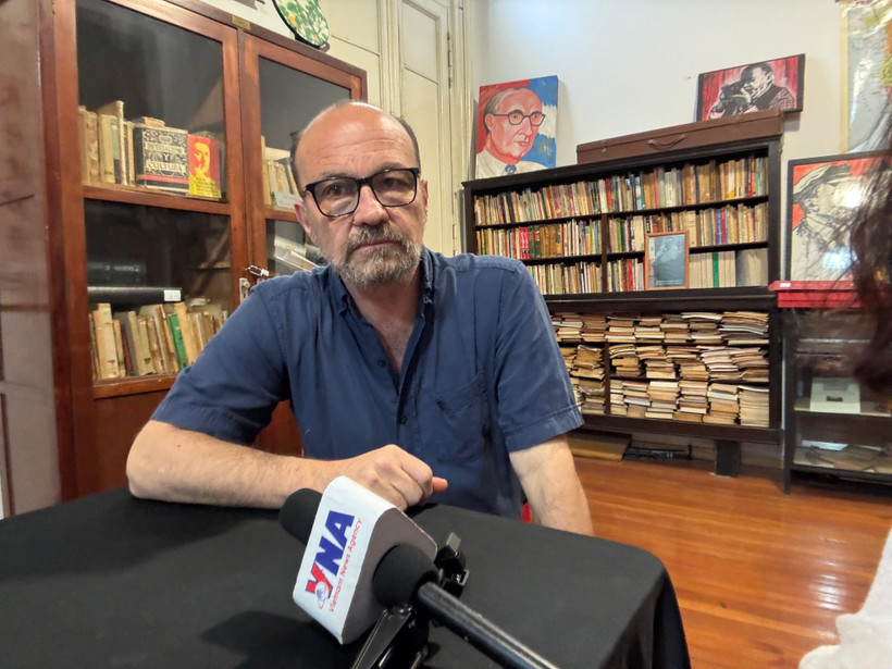 Marcelo Rodriguez, head of the Commission for Foreign Affairs of the Communist Party of Argentina Central Committee (Photo: VNA)