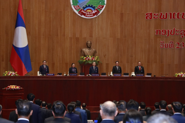 Lao National Assembly has approved in-principle a railway project linking Thakhek township in Khammouane province of Laos and the Mu Gia border gate in Vietnam’s Quang Binh province (Photo: kpl.gov.la)