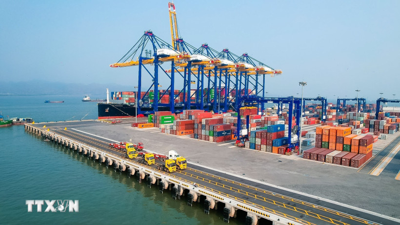 A view of Hateco Hai Phong International Container Terminal (Photo: VNA)