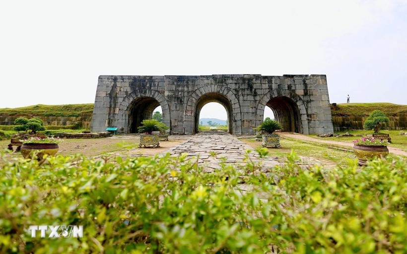 The South Gate of the Ho Dynasty Citadel. (Photo: VNA)