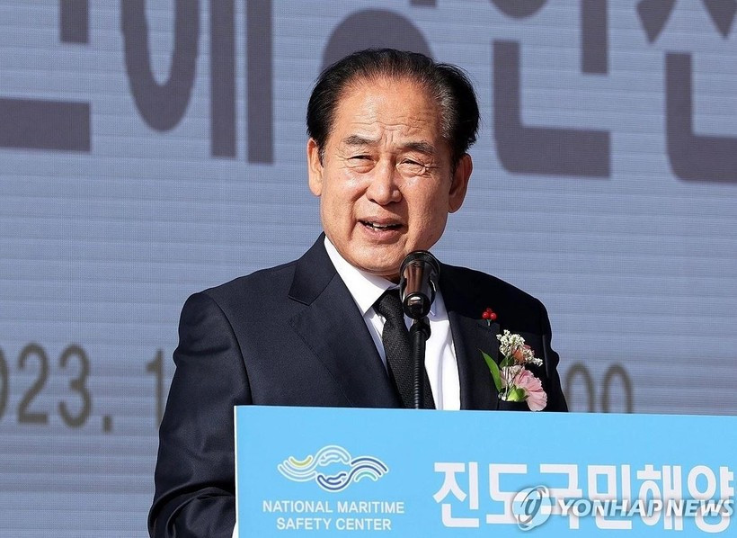 Kim Hee Soo, head of Jindo county in South Jeolla province (Photo: Yonhap)
