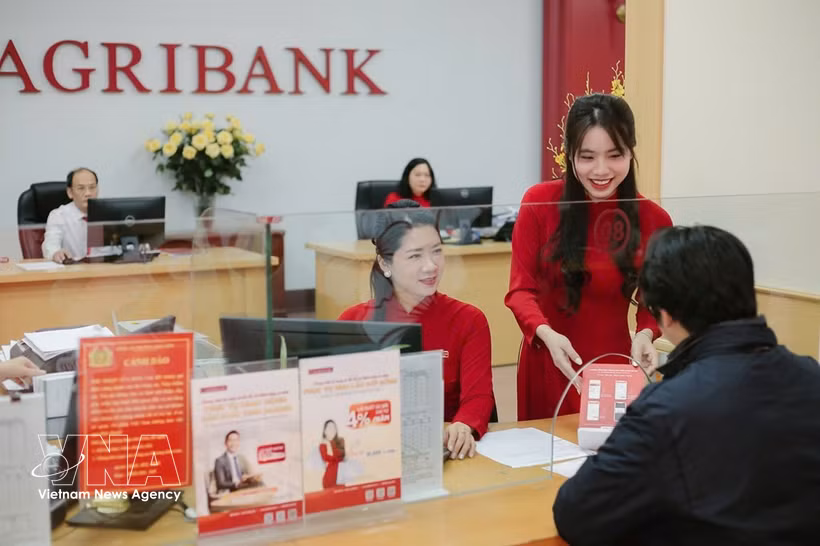 Deposit interest rates have continued to cool down, with 42 banks cutting rates by 0.1-0.5 percentage points. (Photo: VNA)