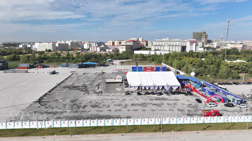 An overview of the Tan Cang – Moc Bai inland container depot (Phase 1) in Tay Ninh province (Photo: VNA)
